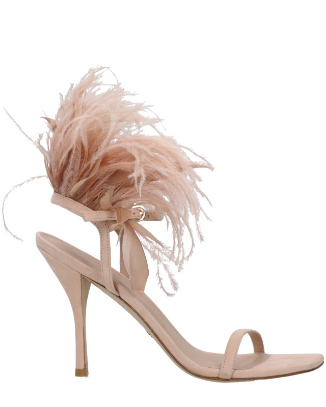 [Stuart Weitzman] Sandals SS25 PLUME100RFSSD582POUDRE