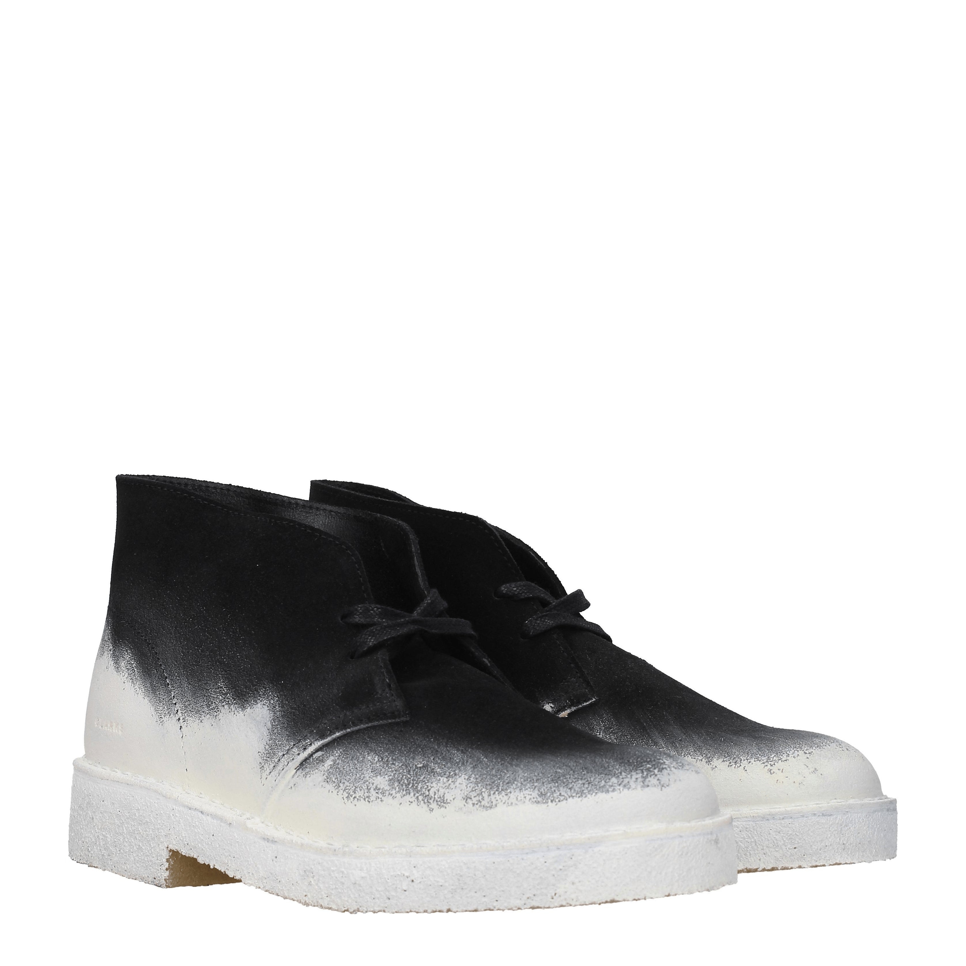 [Clarks] Loafer SS25 DESERTBOOT221CAMOSCIOBLKWHITE