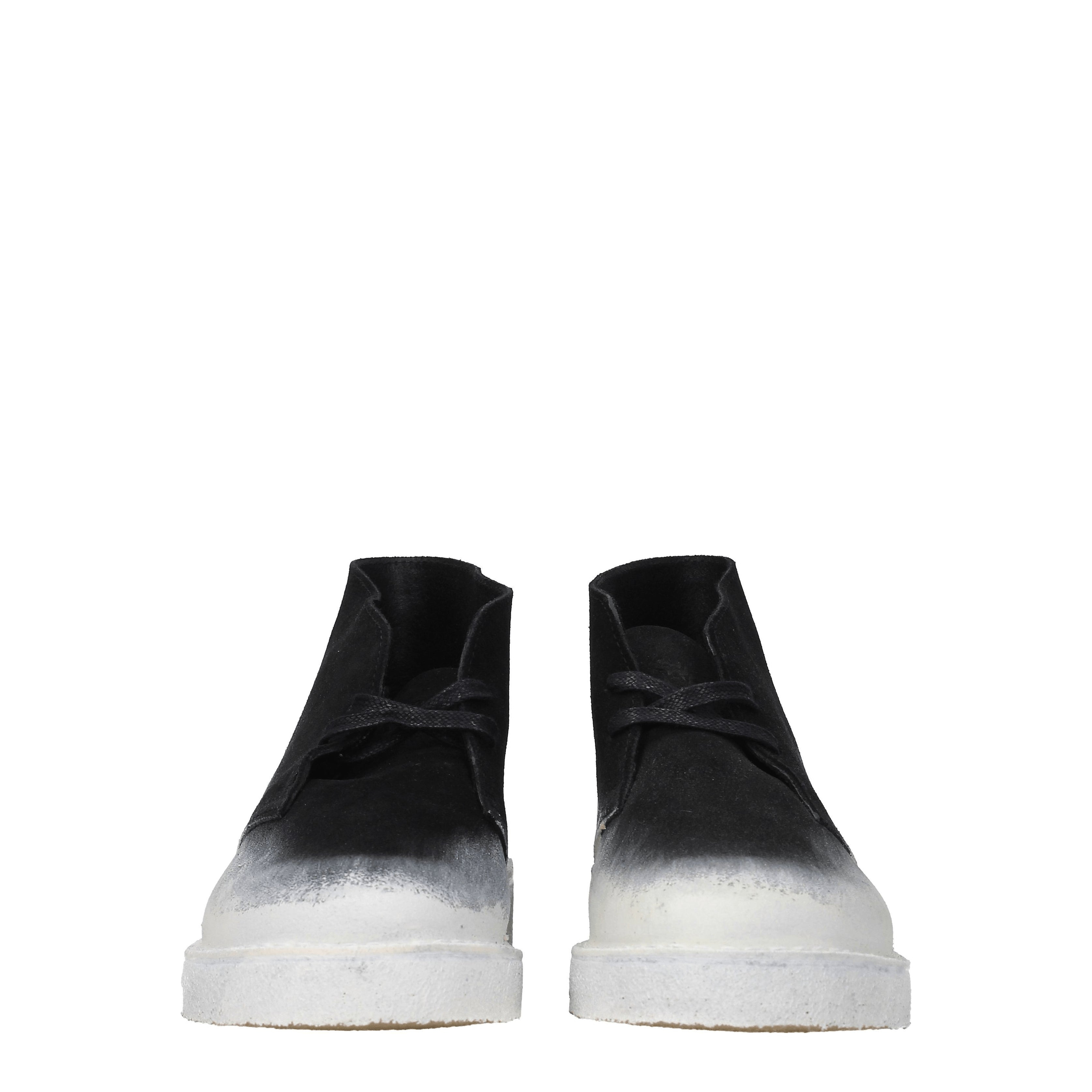[Clarks] Loafer SS25 DESERTBOOT221CAMOSCIOBLKWHITE