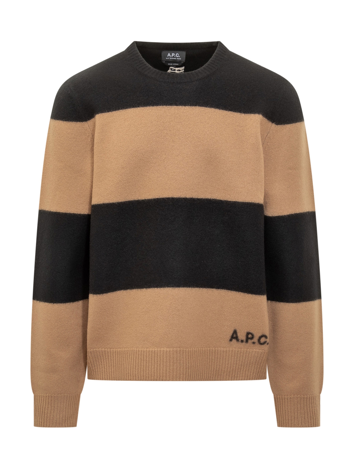 [Apc] Knitwear FW25 WVBDLH23364 NOIR CAMEL