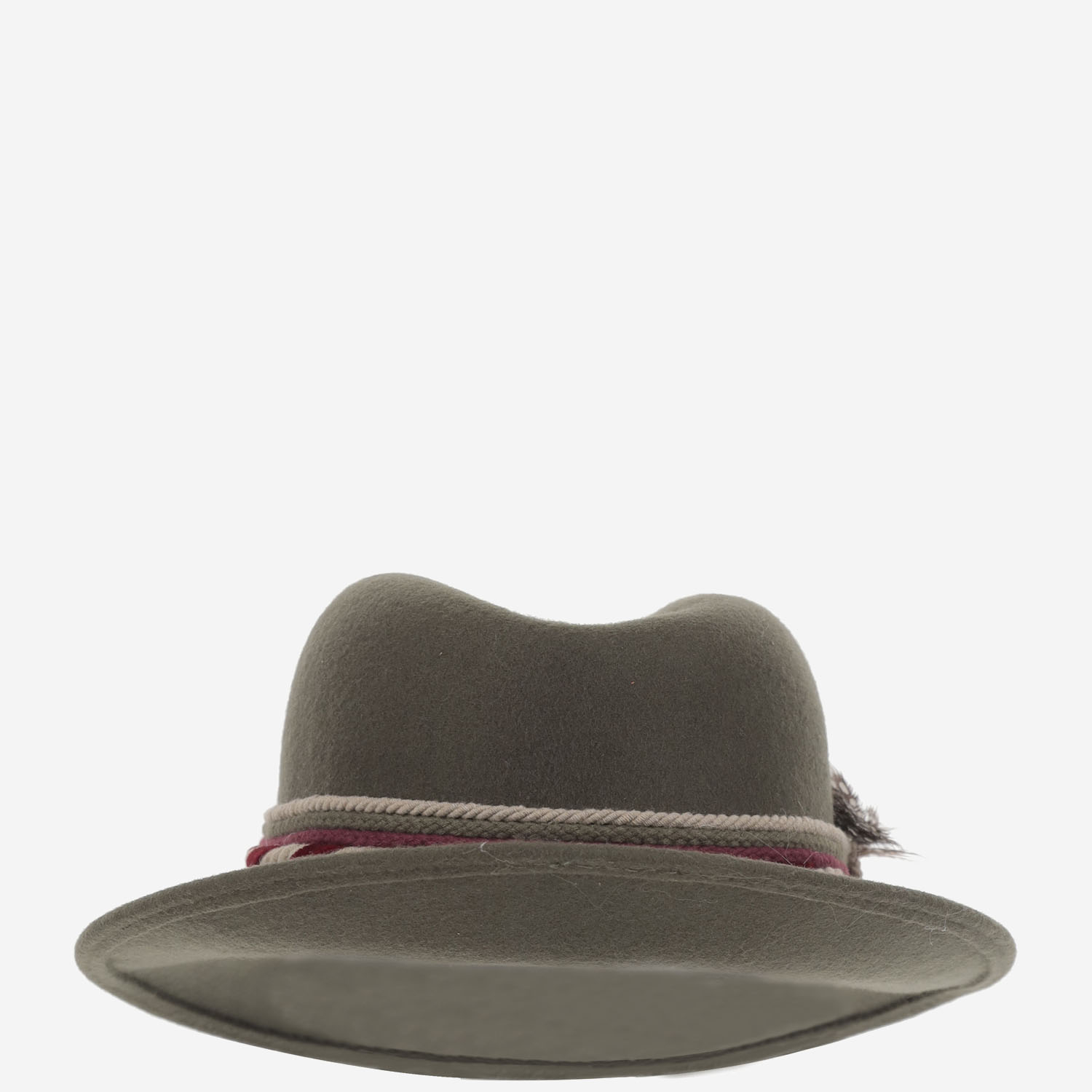[ALEXIA ALVAREZ DE TOLEDO] Hat FW25 GREENHATBORDEAUXRIBBONNATURAL