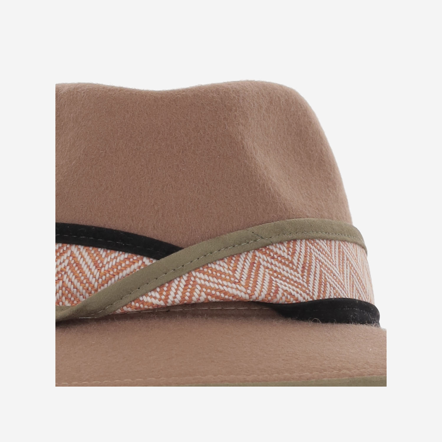 [ALEXIA ALVAREZ DE TOLEDO] Hat FW25 TERRACOTAFEDORANATURAL