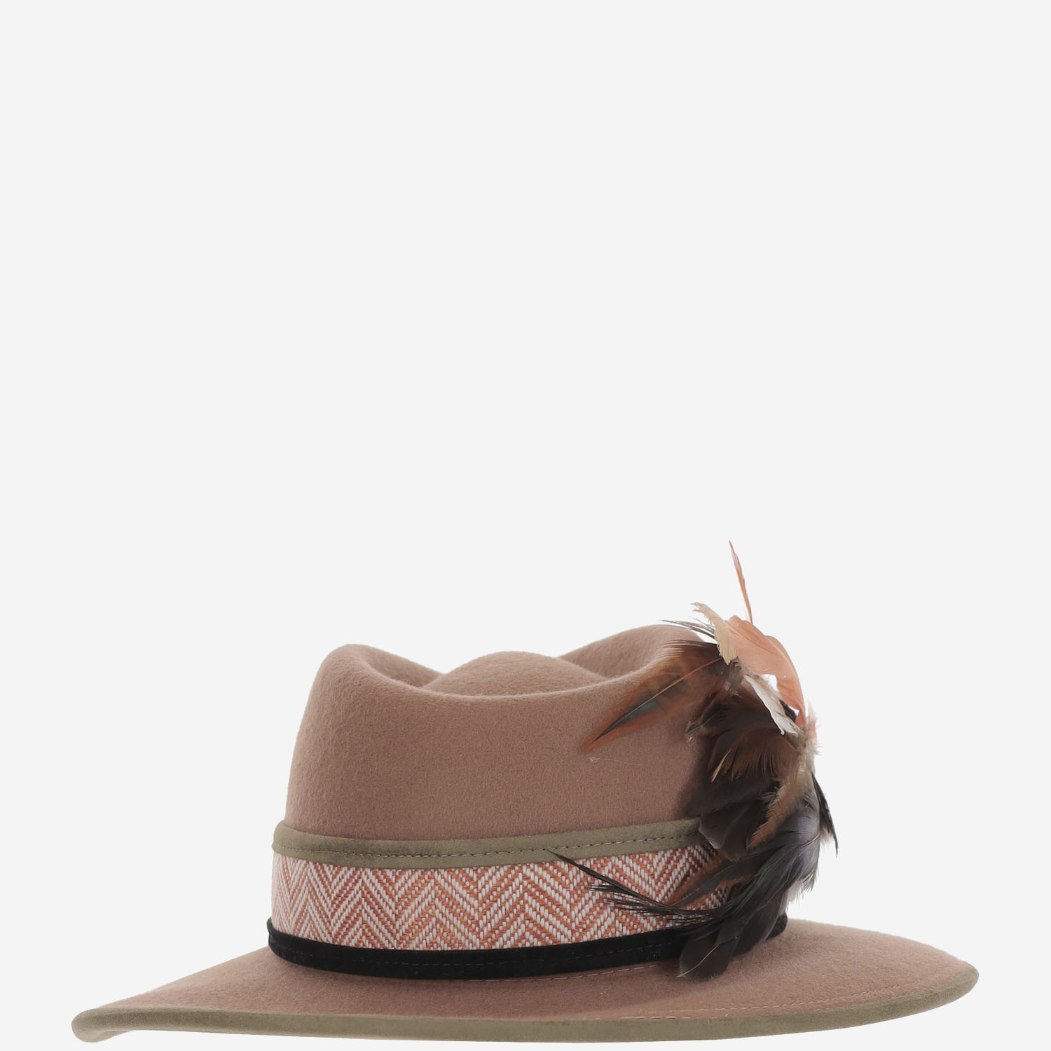 [ALEXIA ALVAREZ DE TOLEDO] Hat FW25 TERRACOTAFEDORANATURAL