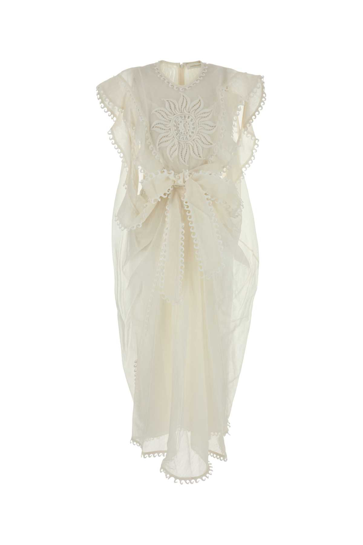 [Zimmermann] Sleeveless dress SS25 2928DS253 IVO