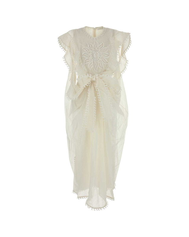 [Zimmermann] Sleeveless dress SS25 2928DS253 IVO