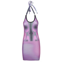 [SINEAD GOREY] Sleeveless dress FW22 656600-99PURPLE/RED/BLACK