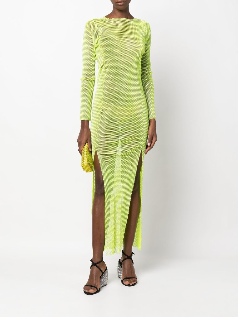 [SANTA BRAND] Long sleeve dress SS23 DIAMONDMAXIDRESSGREEN
