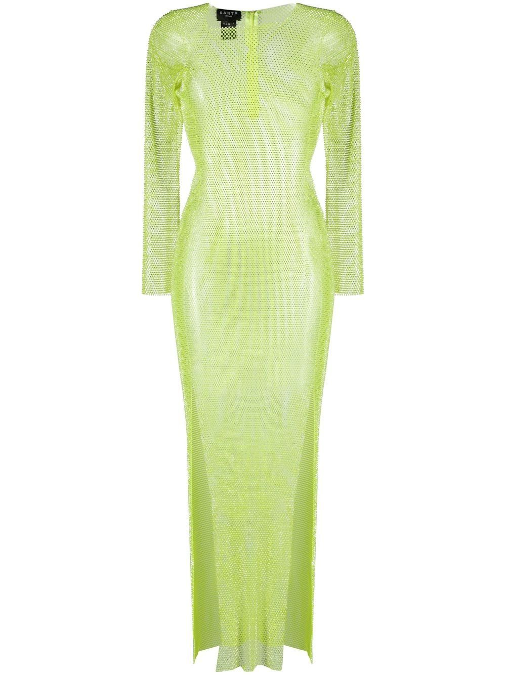 [SANTA BRAND] Long sleeve dress SS23 DIAMONDMAXIDRESSGREEN