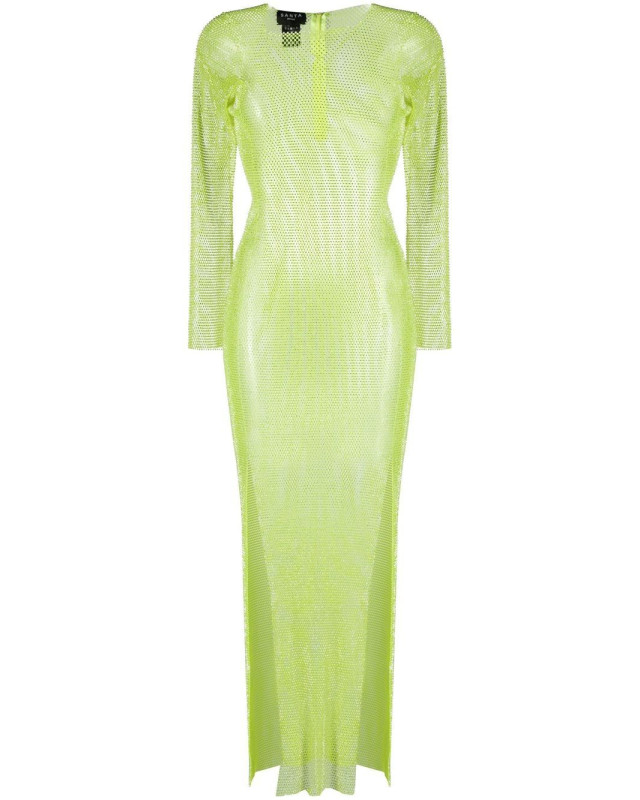 [SANTA BRAND] Long sleeve dress SS23 DIAMONDMAXIDRESSGREEN