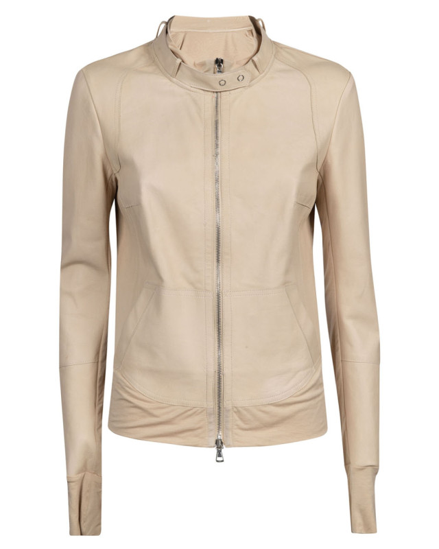 [LIVEN] Leather Jacket SS22 LIV821NHP0880CREAM