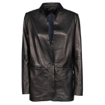 [LIVEN] Leather Jacket SS22 LIV412NP0880BLACK