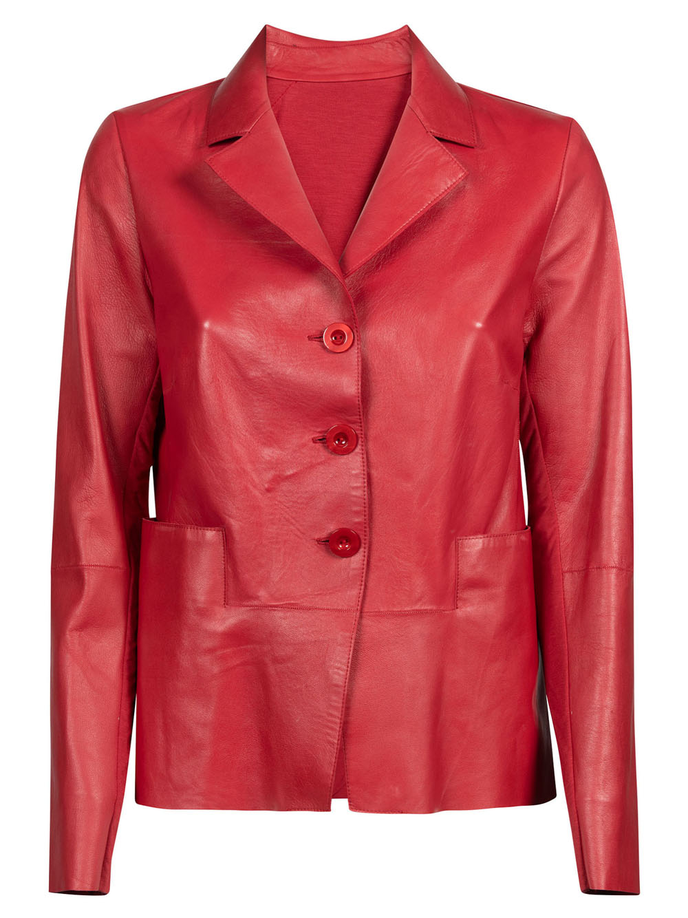 [LIVEN] Leather Jacket SS22 LIV823P0880RED