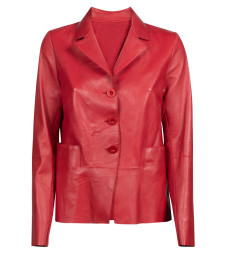 [LIVEN] Leather Jacket SS22 LIV823P0880RED