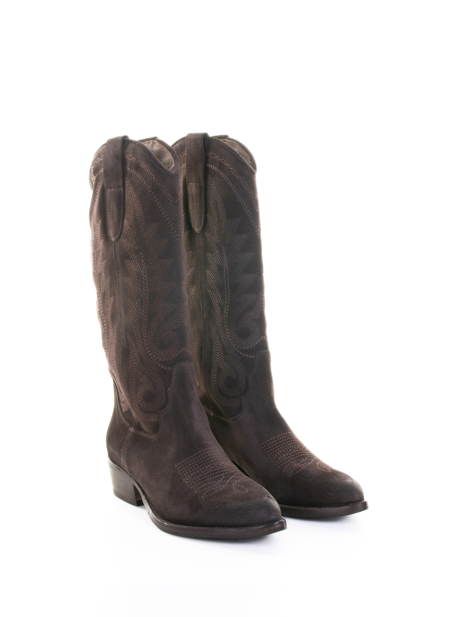 [DUCCIO DEL DUCA] Long Boots FW25 DD157CAMOSCIO VELOURT.MORO