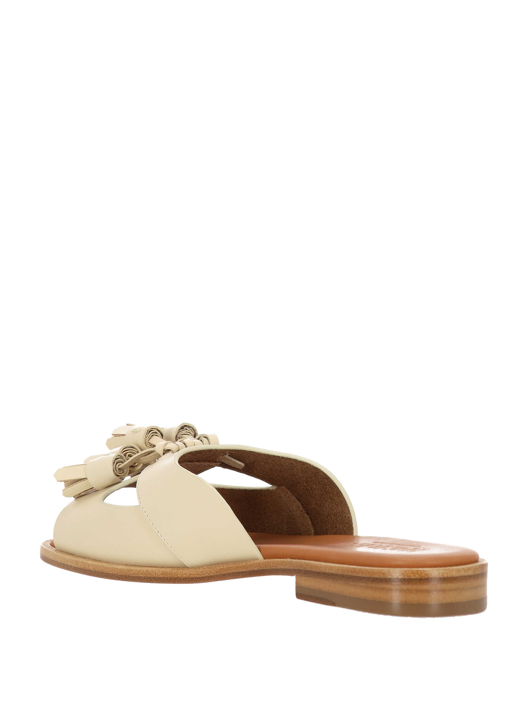 [HEREU] Flat shoes SS25 BOSLWFS250032CUSTARD