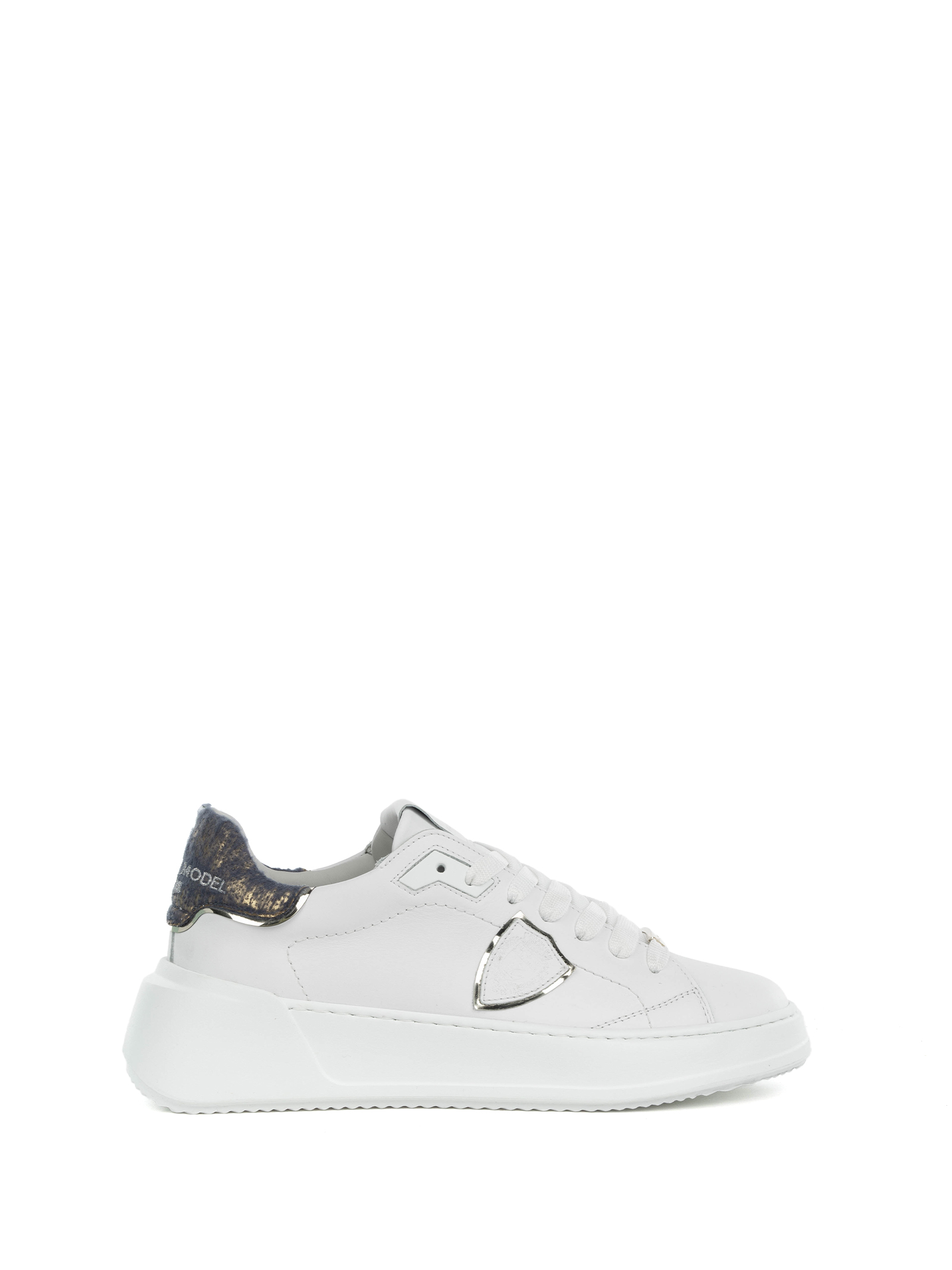 [PHILIPPE MODEL] Sneakers FW24 BJLDVU01VEAU AIGUILLETE BLANC OR