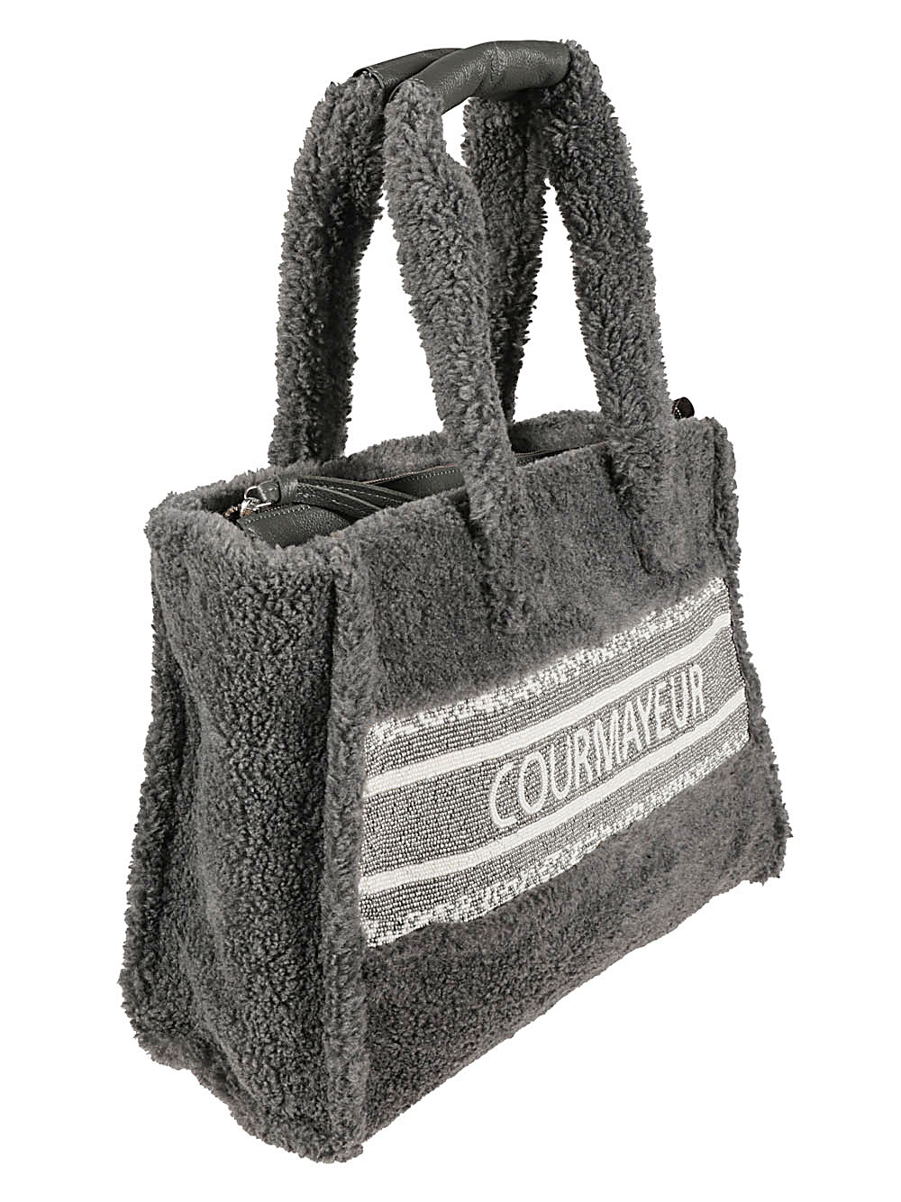 [De Siena] Tote bag FW22 1026COURMAYEURSILVERGREY