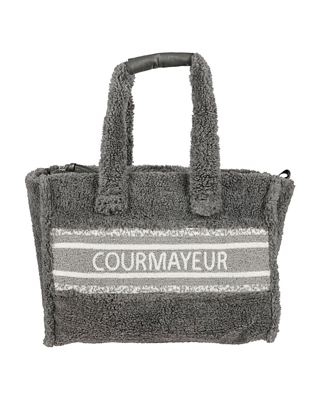 [De Siena] Tote bag FW22 1026COURMAYEURSILVERGREY
