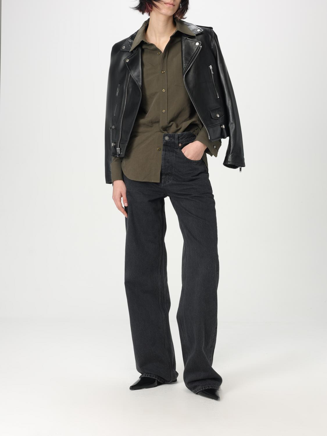 [Saint Laurent] Leather Jacket FW25 481862Y5YA2 1000