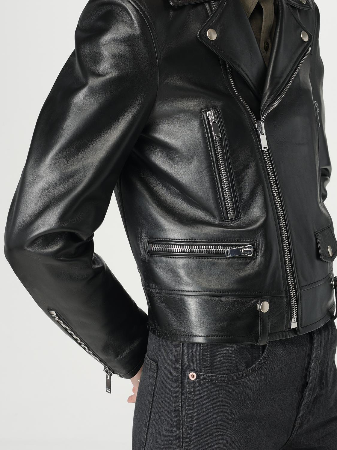 [Saint Laurent] Leather Jacket FW25 481862Y5YA2 1000