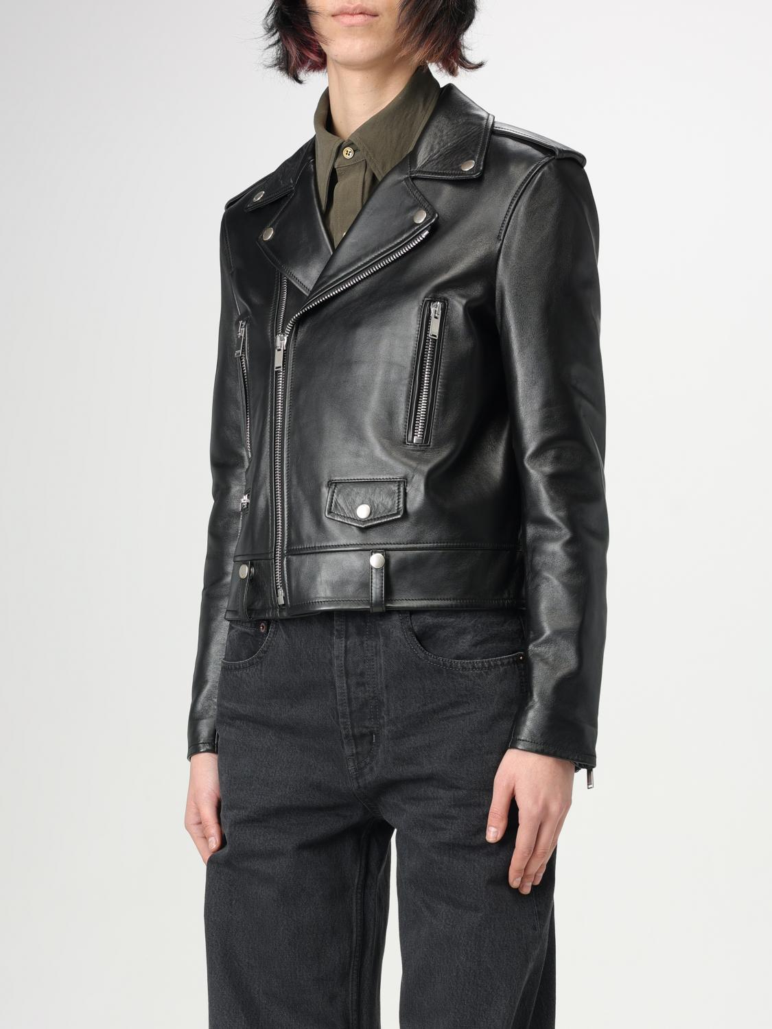 [Saint Laurent] Leather Jacket FW25 481862Y5YA2 1000