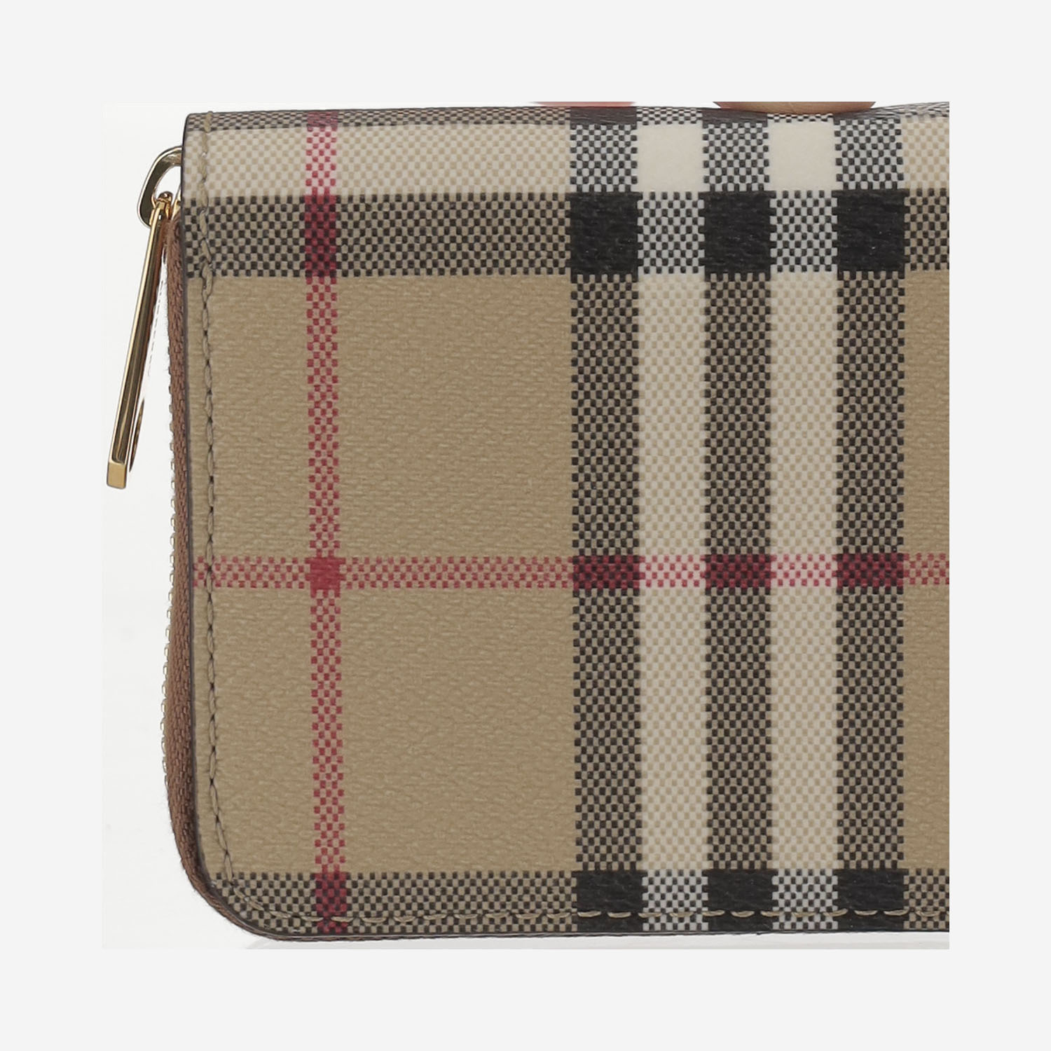 [Burberry] Wallet FW25 8109810VNTG CHK/BRIAR BROWN