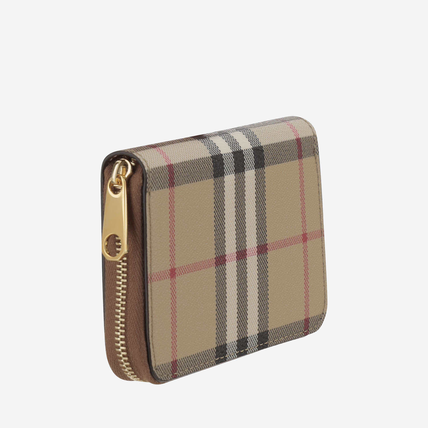 [Burberry] Wallet FW25 8109810VNTG CHK/BRIAR BROWN