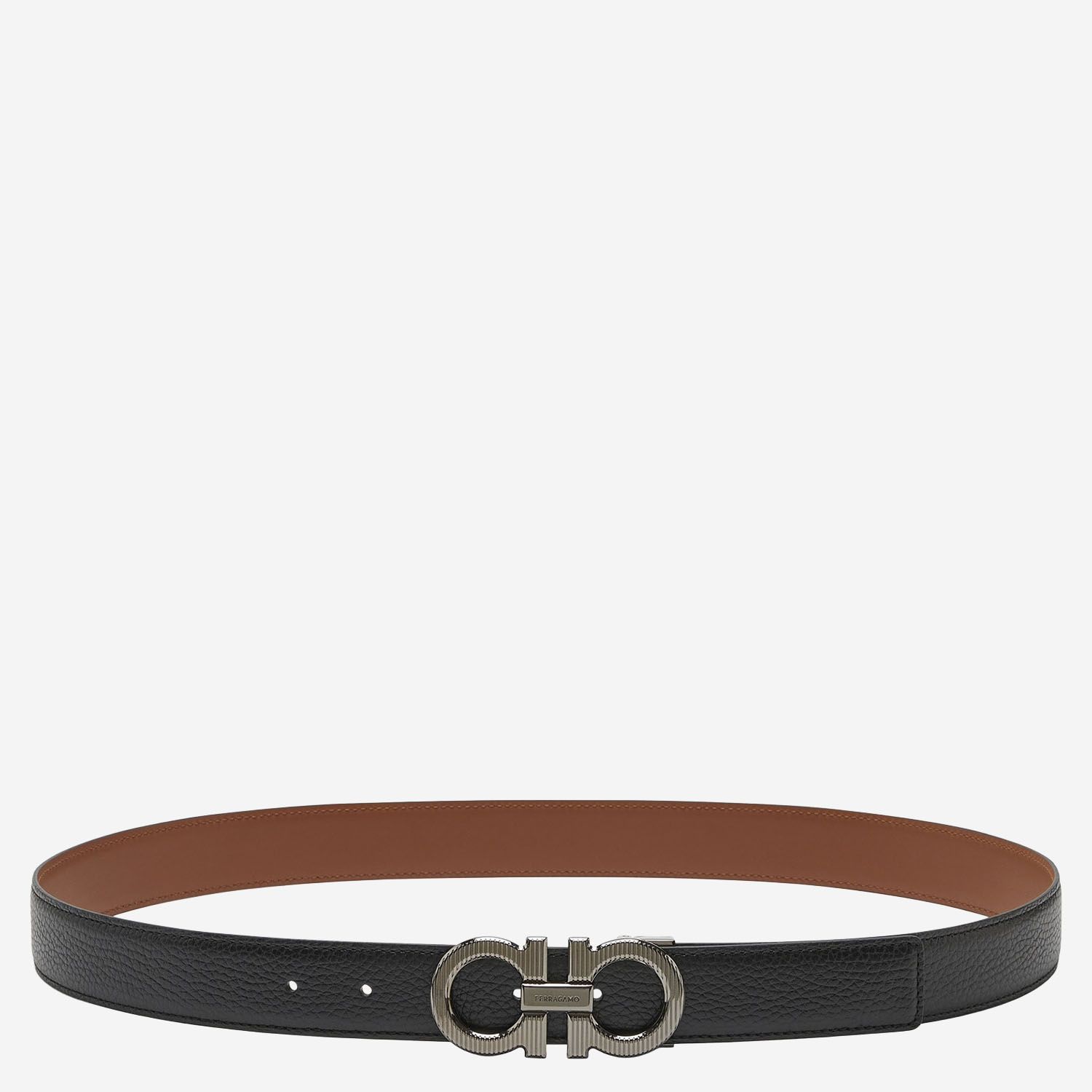 [Salvatore Ferragamo] Belt FW25 670574002NERONEWCOGNAC