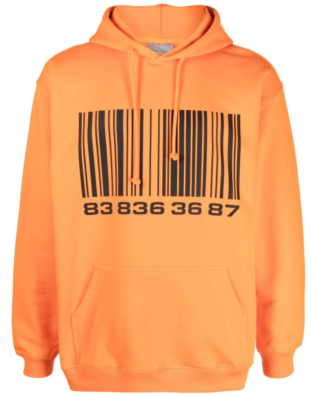[VTMNTS] Hoodie FW22 VL14HD200OBARCODEFLUOORANGE