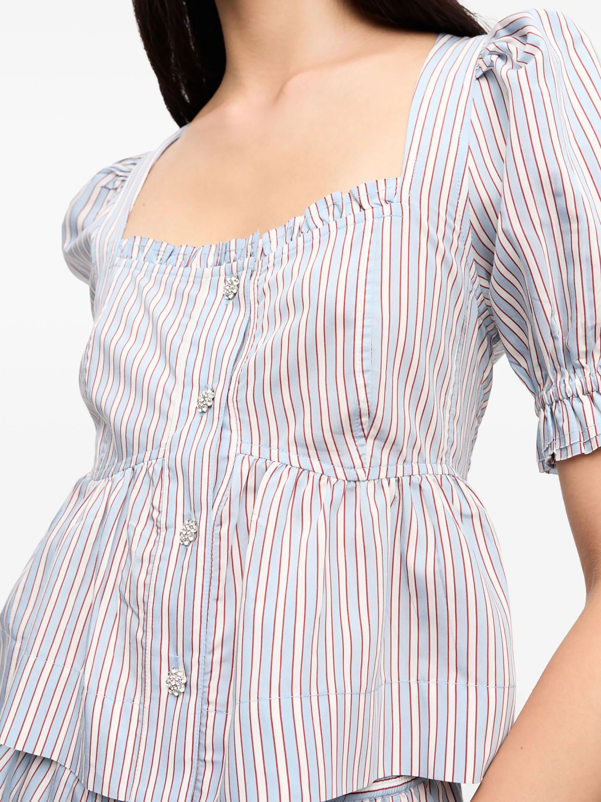 [GANNI] Shirts Short Sleeve SS25 W0311326