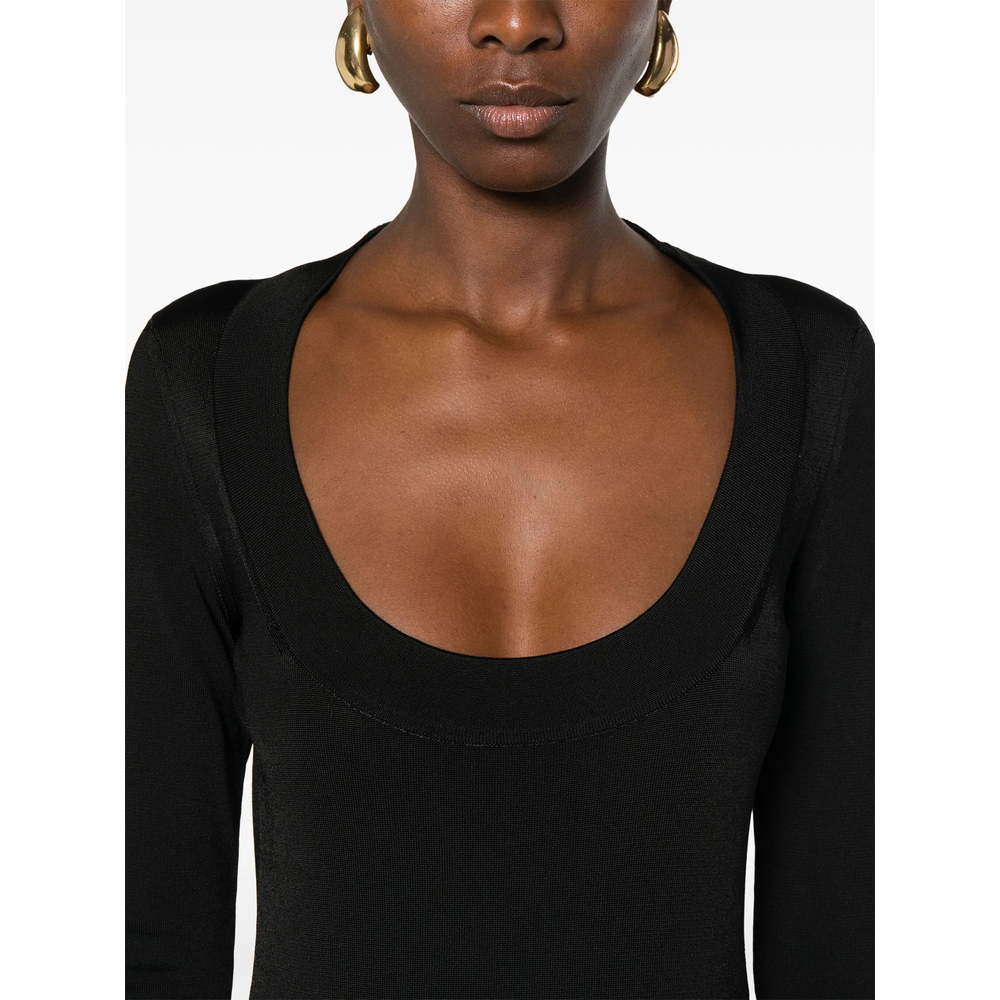 [Saint Laurent] Long sleeve dress SS24 782641 Y76EO 1000