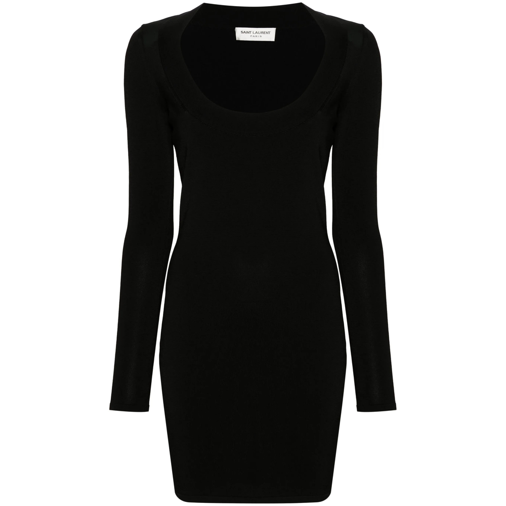 [Saint Laurent] Long sleeve dress SS24 782641 Y76EO 1000