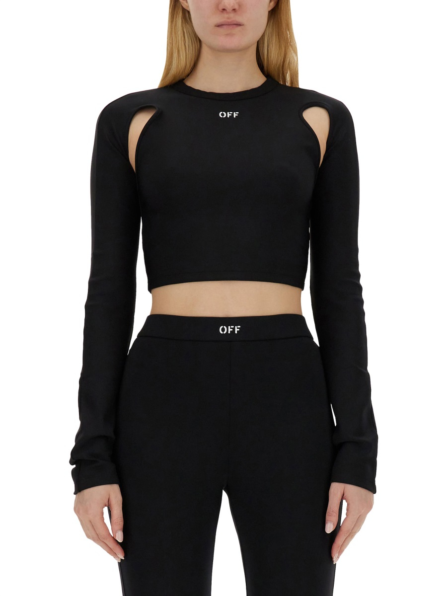 [Off White] T-shirts Long Sleeve SS24 OWAD211C99_JER0011001