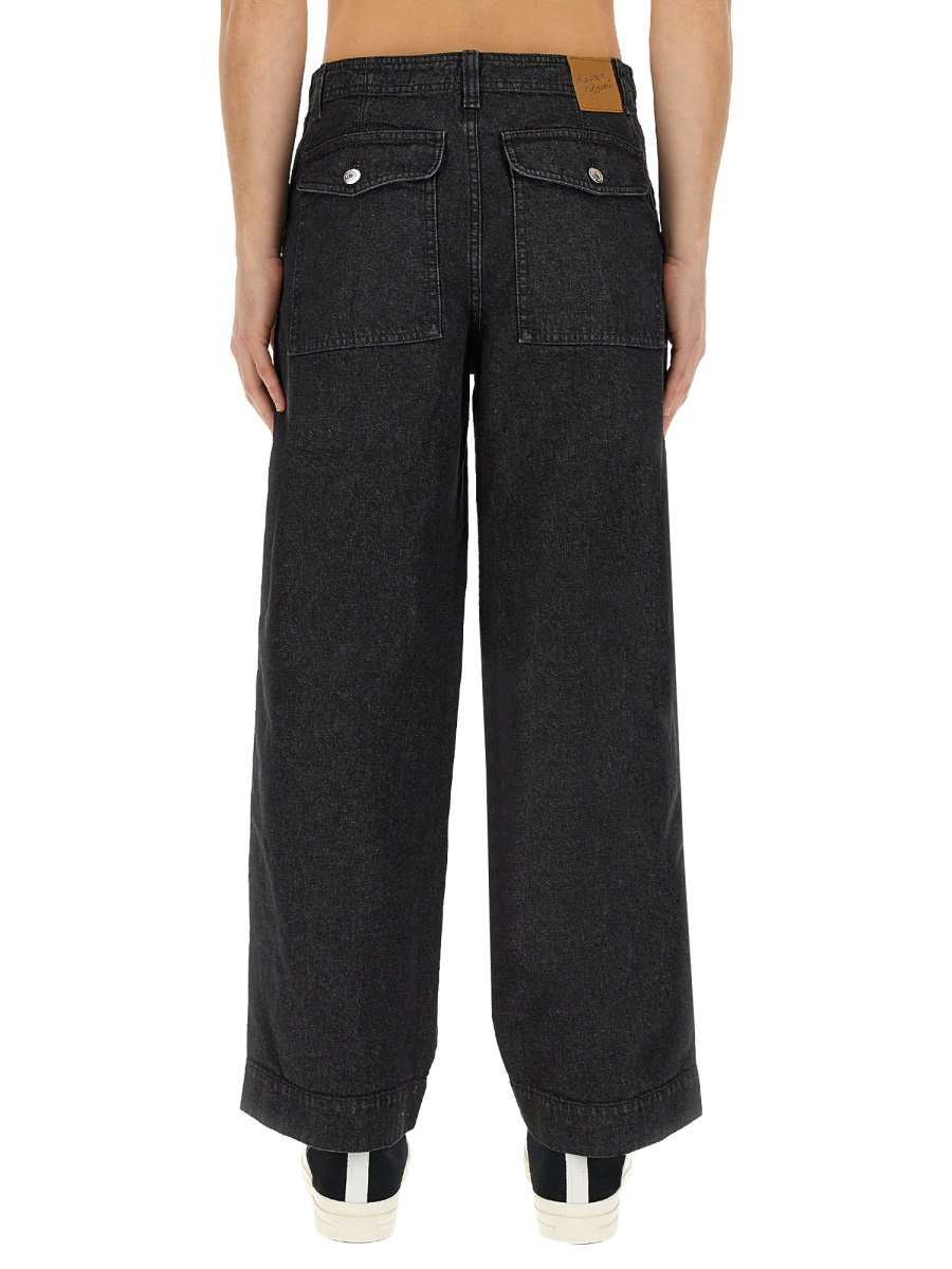[MAISON KITSUNE] Jeans FW23 LM01113WW0081_WASHEDBLACK