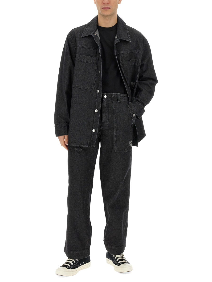 [MAISON KITSUNE] Jeans FW23 LM01113WW0081_WASHEDBLACK