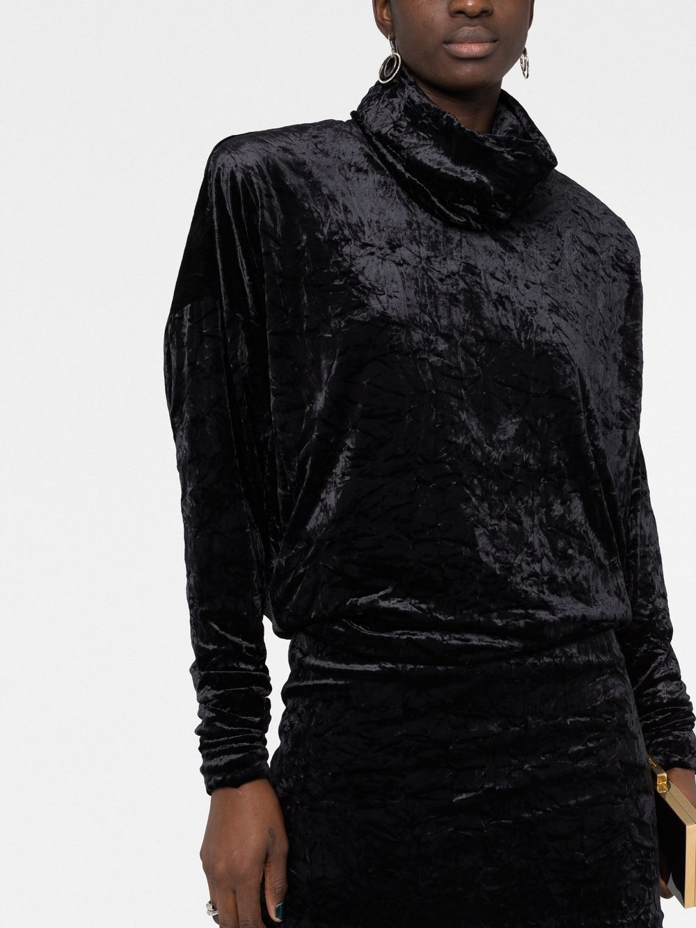 [Saint Laurent] Long sleeve dress FW22 718581Y5F611000