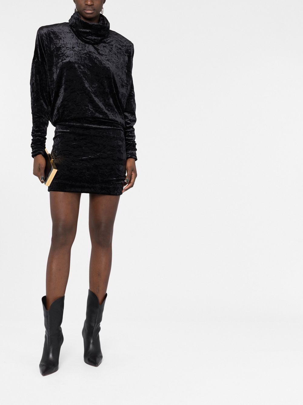 [Saint Laurent] Long sleeve dress FW22 718581Y5F611000