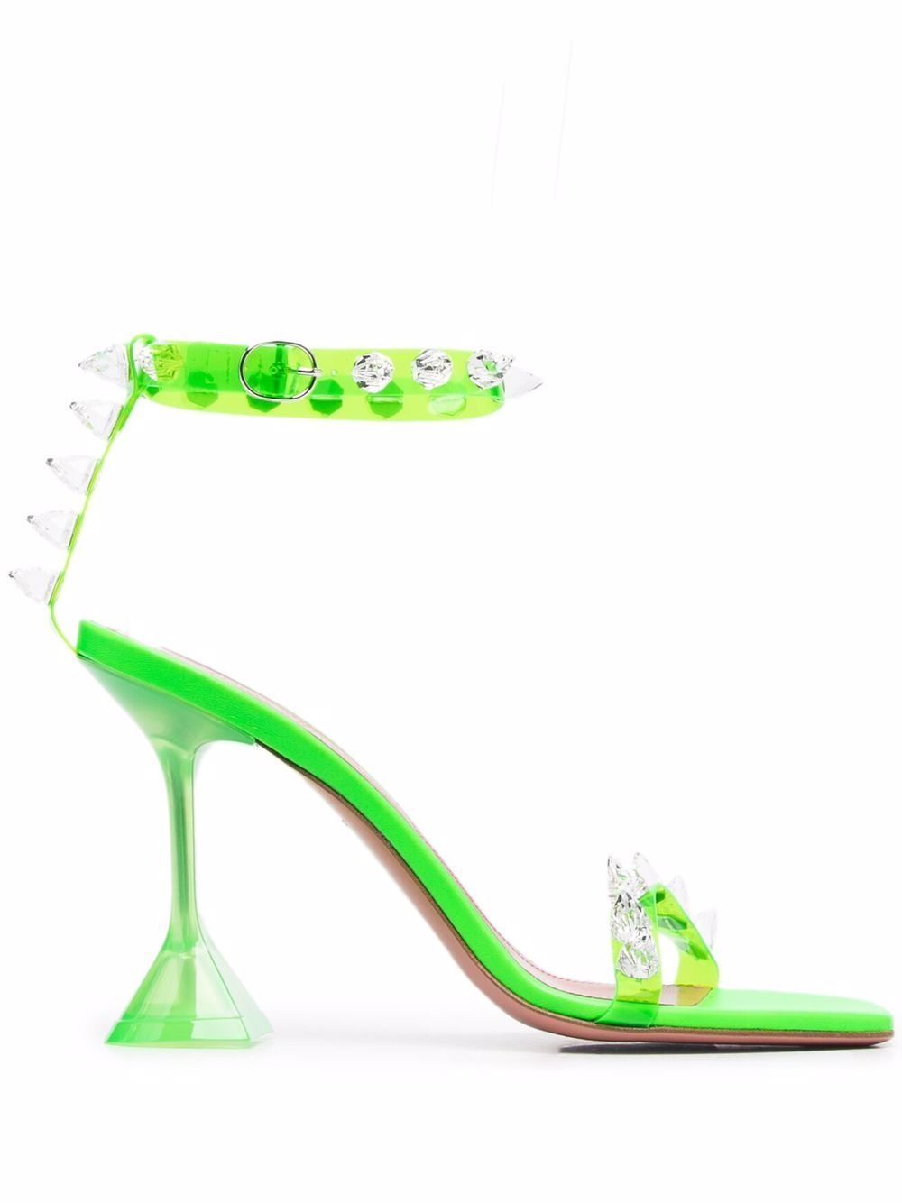 [Amina Muaddi] Sandals SS21 JULIASANDALPVCGREEN