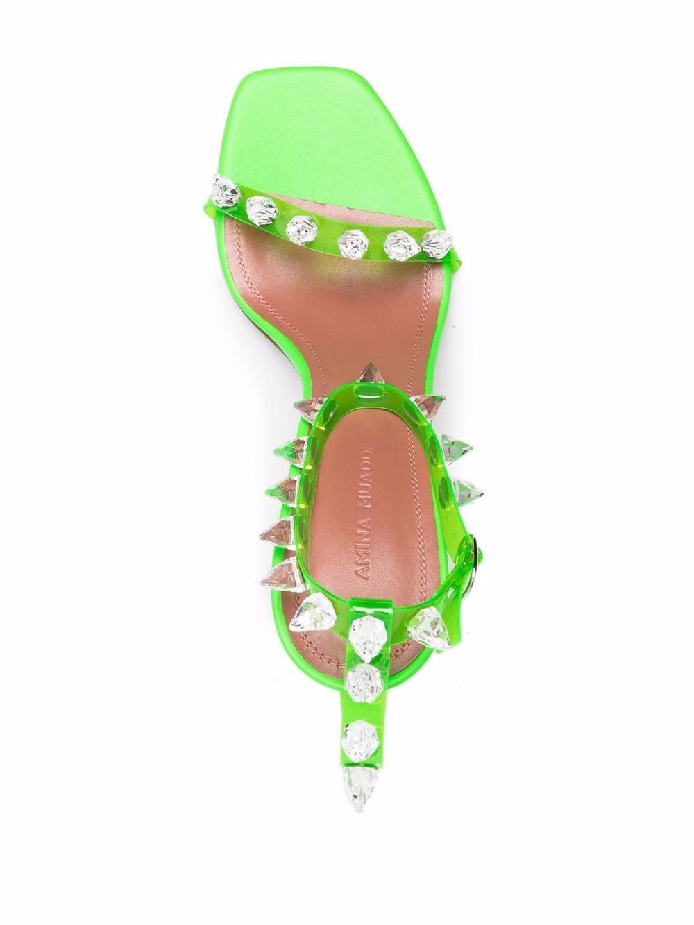 [Amina Muaddi] Sandals SS21 JULIASANDALPVCGREEN