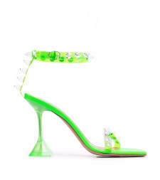 [Amina Muaddi] Sandals SS21 JULIASANDALPVCGREEN