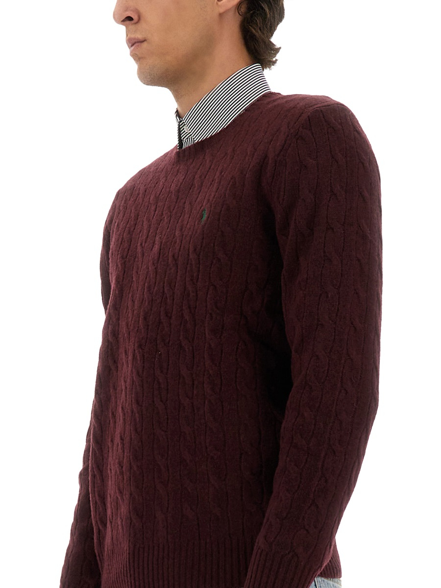 [Polo Ralph Lauren] Knitwear FW25 710876762_011AGEDWINEHEATHER