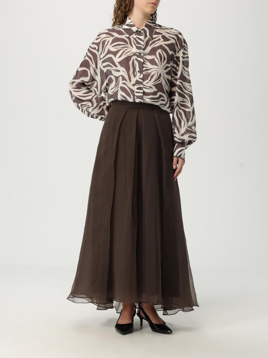 [Brunello Cucinelli] Long skirt FW25 MP940G3875 C4222