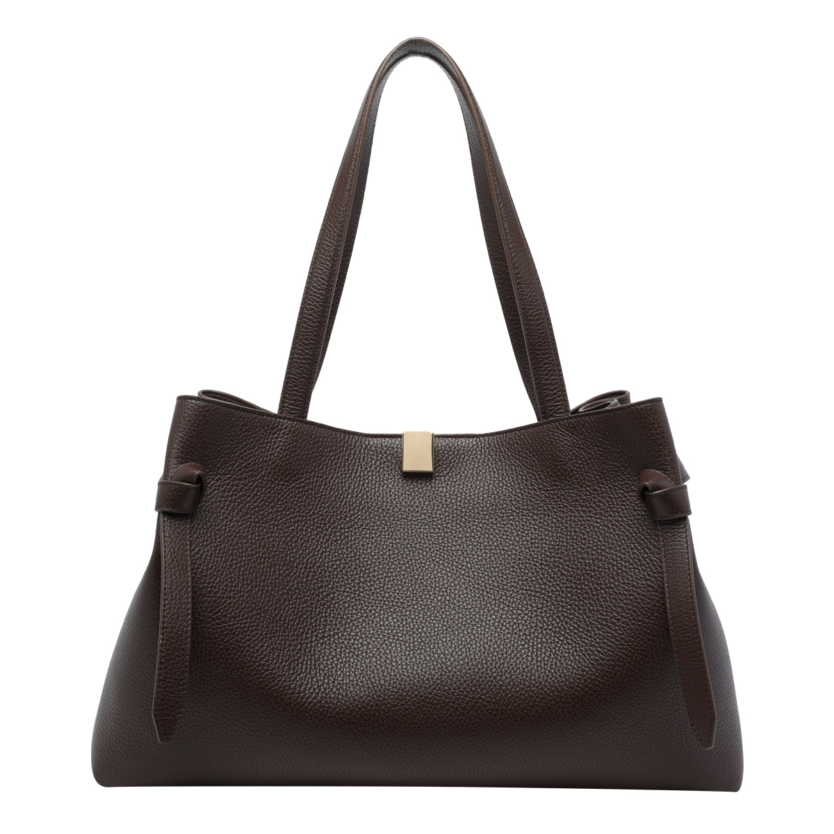 [YUZEFI] Tote bag FW26 GYOZA TOTEPEBBLE GRAIN LEATHERL038