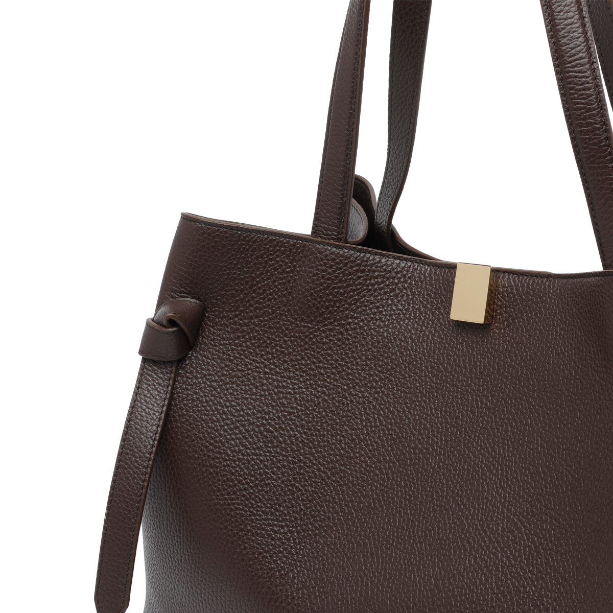 [YUZEFI] Tote bag FW26 GYOZA TOTEPEBBLE GRAIN LEATHERL038