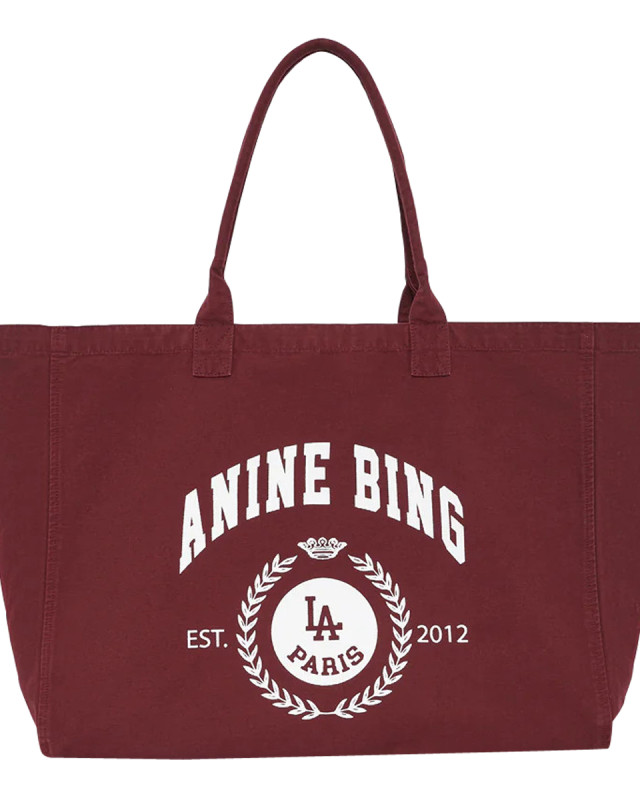 [Anine Bing] Tote bag FW26 A1312763BGN28BURGUNDY