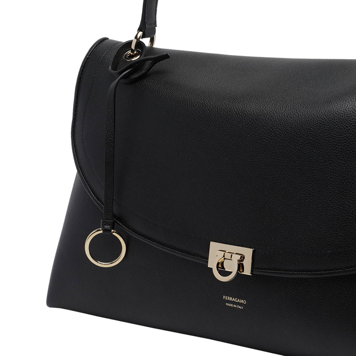 [Salvatore Ferragamo] Shoulder bag FW26 79625021A866NERO/TESTA DI MORO