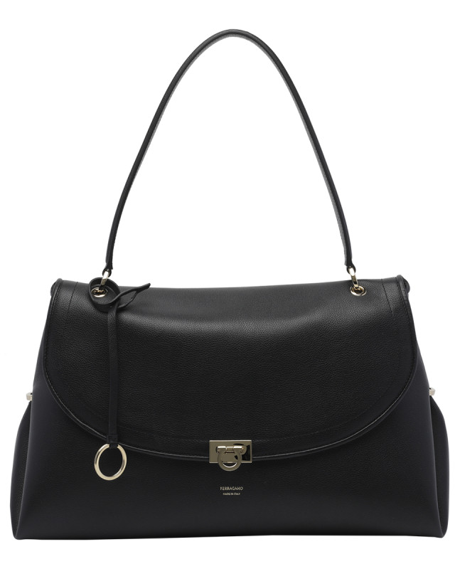 [Salvatore Ferragamo] Shoulder bag FW26 79625021A866NERO/TESTA DI MORO