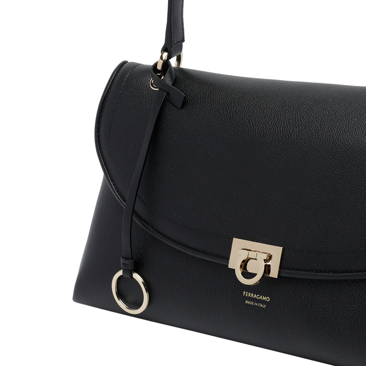[Salvatore Ferragamo] Shoulder bag FW26 79624721A869NERO/TESTA DI MORO