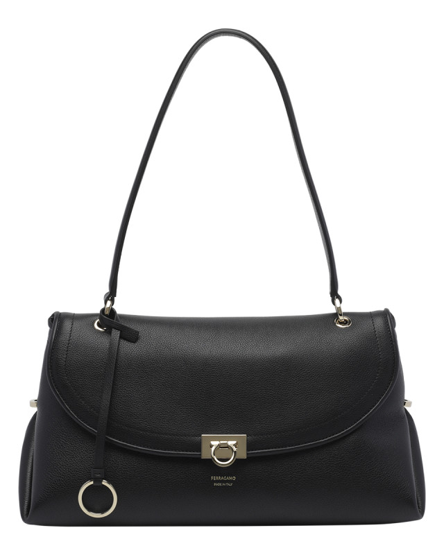 [Salvatore Ferragamo] Shoulder bag FW26 79624721A869NERO/TESTA DI MORO