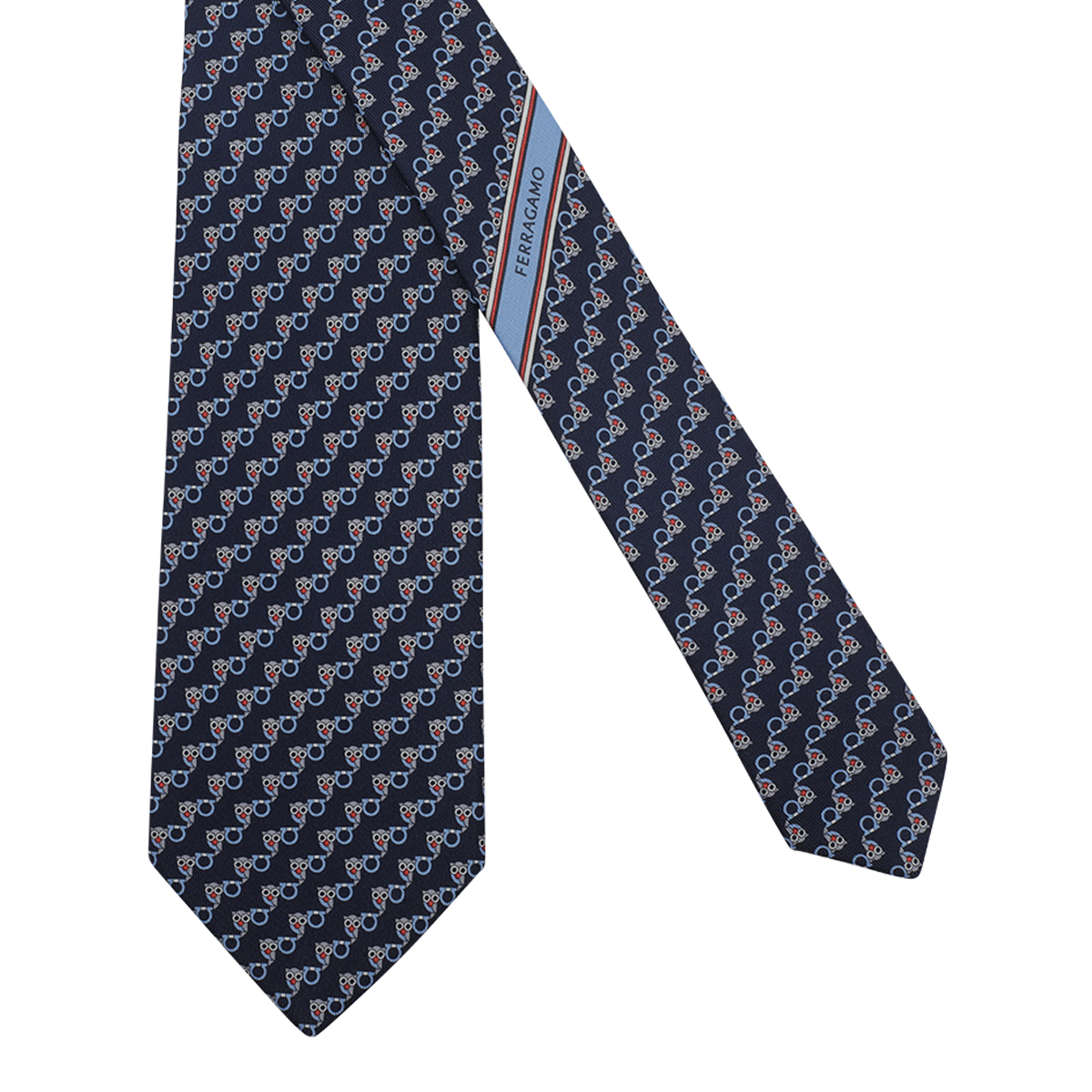 [Salvatore Ferragamo] Tie FW26 794424351419NAVY